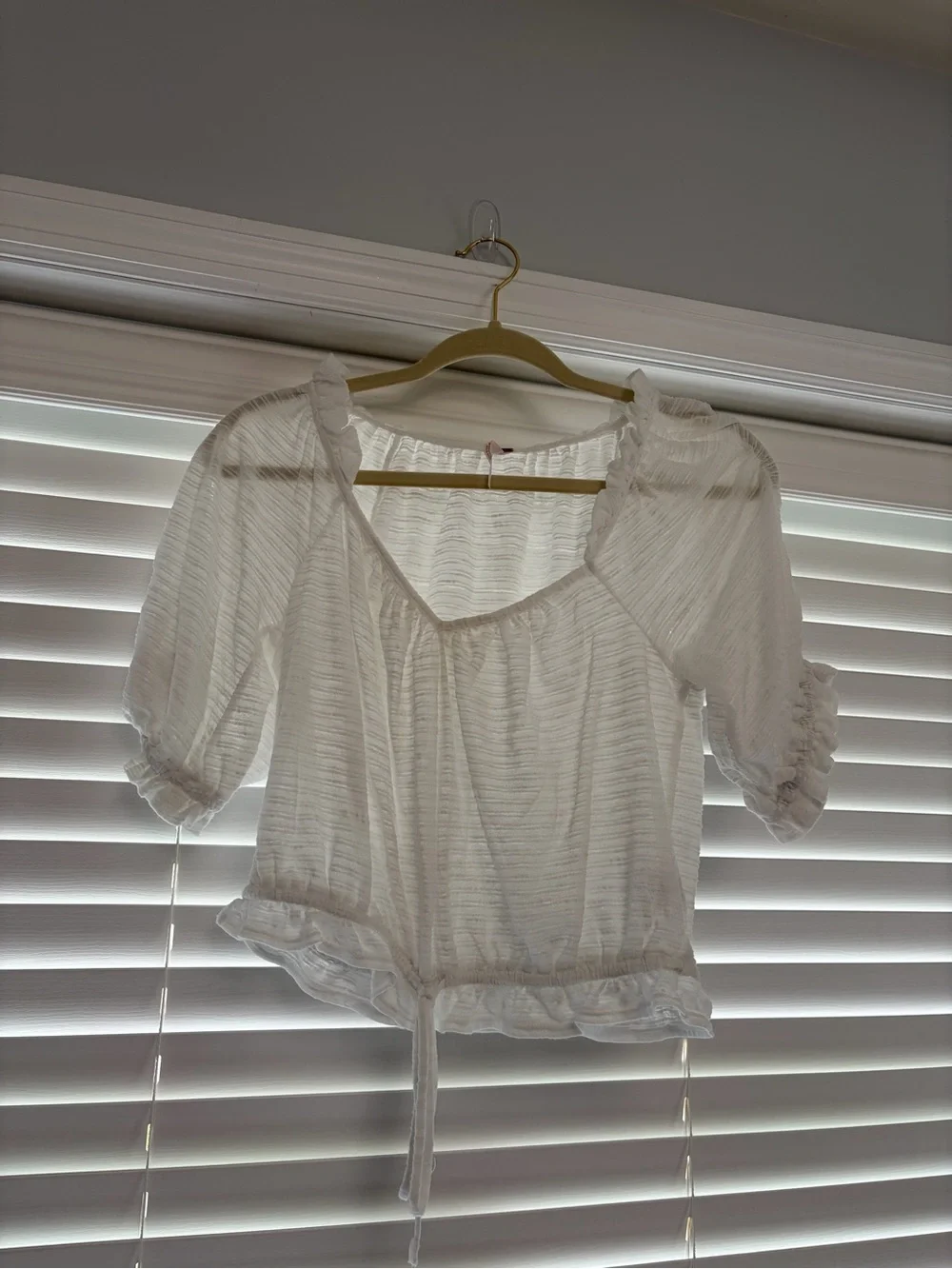 Free People Lightweight Blouse with Tie Waist
